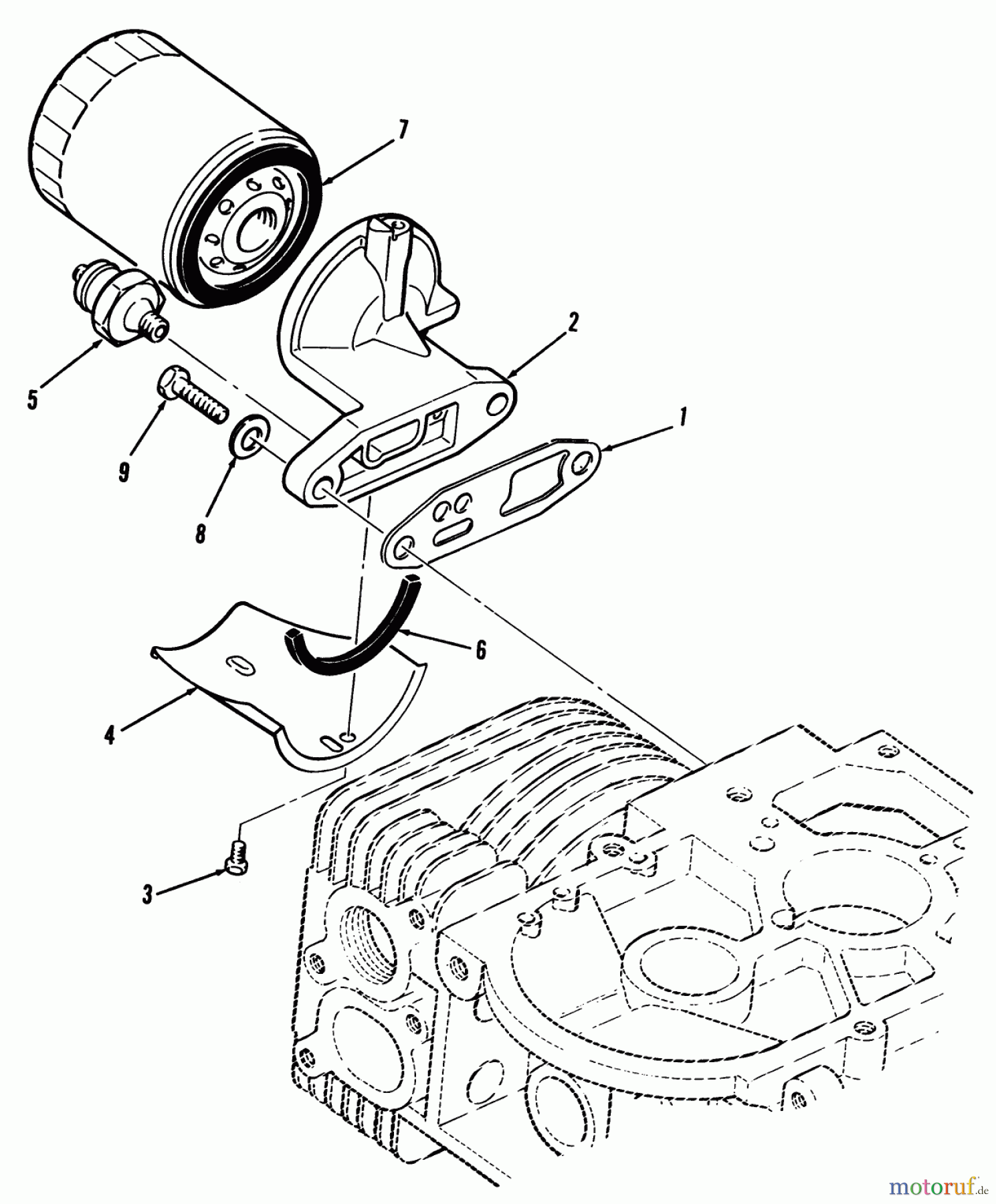 Toro Neu Mowers, Zero-Turn Y1-16OE02 (616-Z) - Toro 616-Z Tractor, 1990 OIL FILTER-616-Z