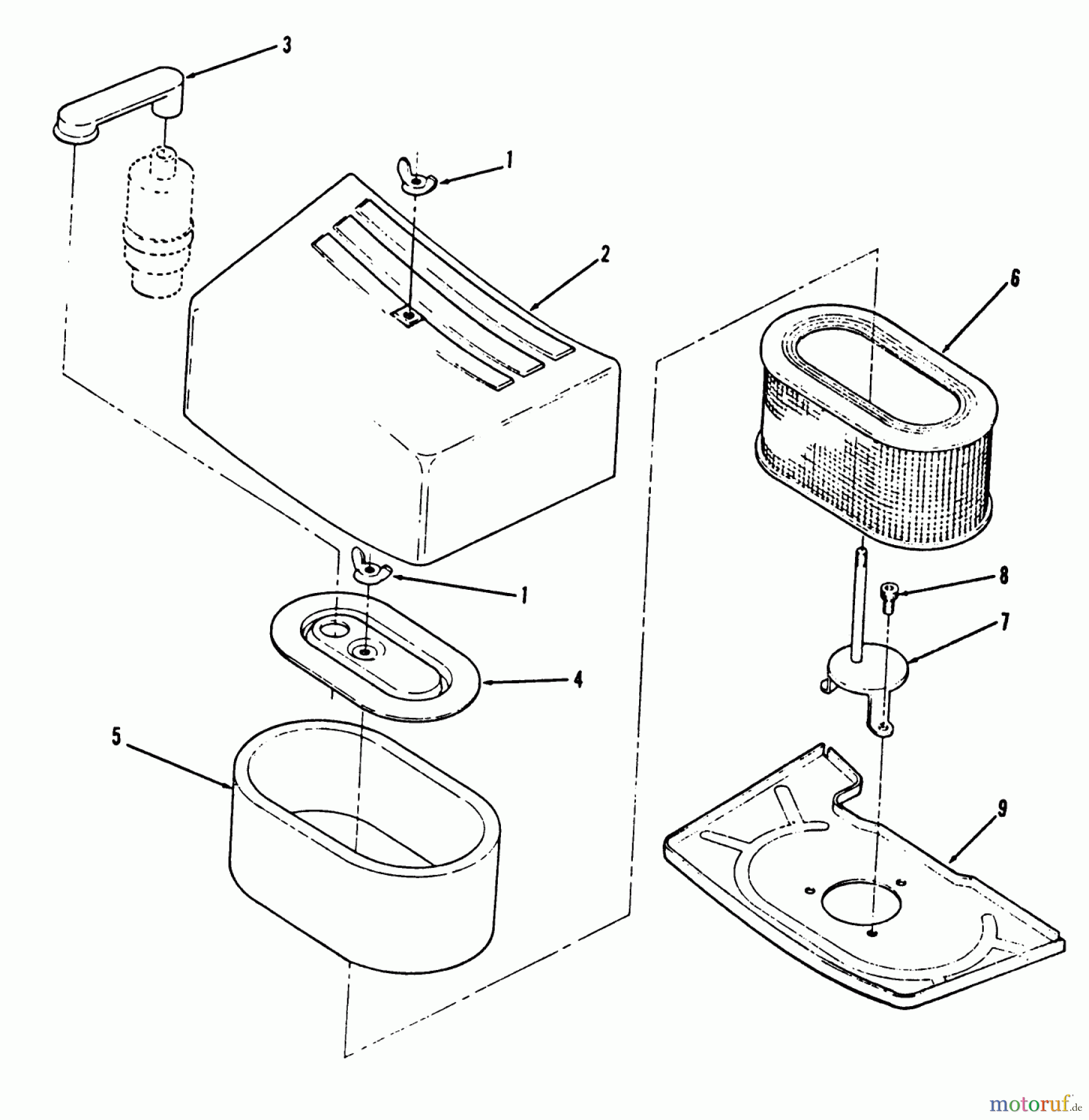 Toro Neu Mowers, Zero-Turn Y1-20OE02 (620-Z) - Toro 620-Z Tractor, 1991 (1000001-1999999) AIR CLEANER-616-Z, 620-Z