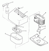 Toro Y1-12OE02 (612-Z) - 612-Z Tractor, 1991 (1000001-1999999) Ersatzteile AIR CLEANER-616-Z, 620-Z