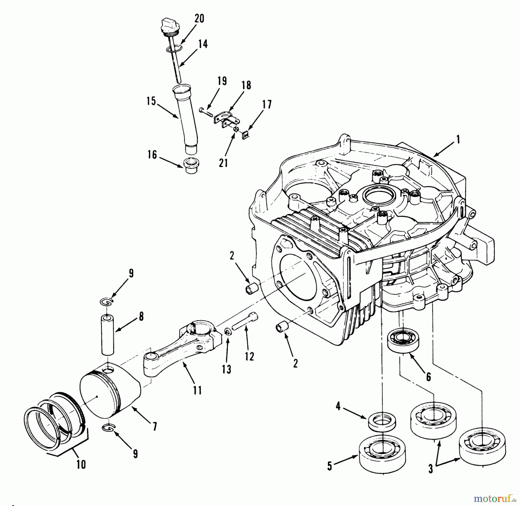  Toro Neu Mowers, Zero-Turn Y1-20OE02 (620-Z) - Toro 620-Z Tractor, 1991 (1000001-1999999) ENGINE CYLINDER BLOCK-612-Z