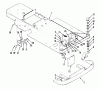 Toro Y1-12OE02 (612-Z) - 612-Z Tractor, 1991 (1000001-1999999) Ersatzteile FRAME AND FRONT WHEEL FORK