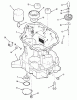 Toro Y1-12OE02 (612-Z) - 612-Z Tractor, 1991 (1000001-1999999) Ersatzteile OIL BASE AND OIL PUMP-612-Z