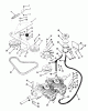 Toro Y1-12OE02 (612-Z) - 612-Z Tractor, 1991 (1000001-1999999) Ersatzteile TRANSMISSION AND DRIVE SYSTEM