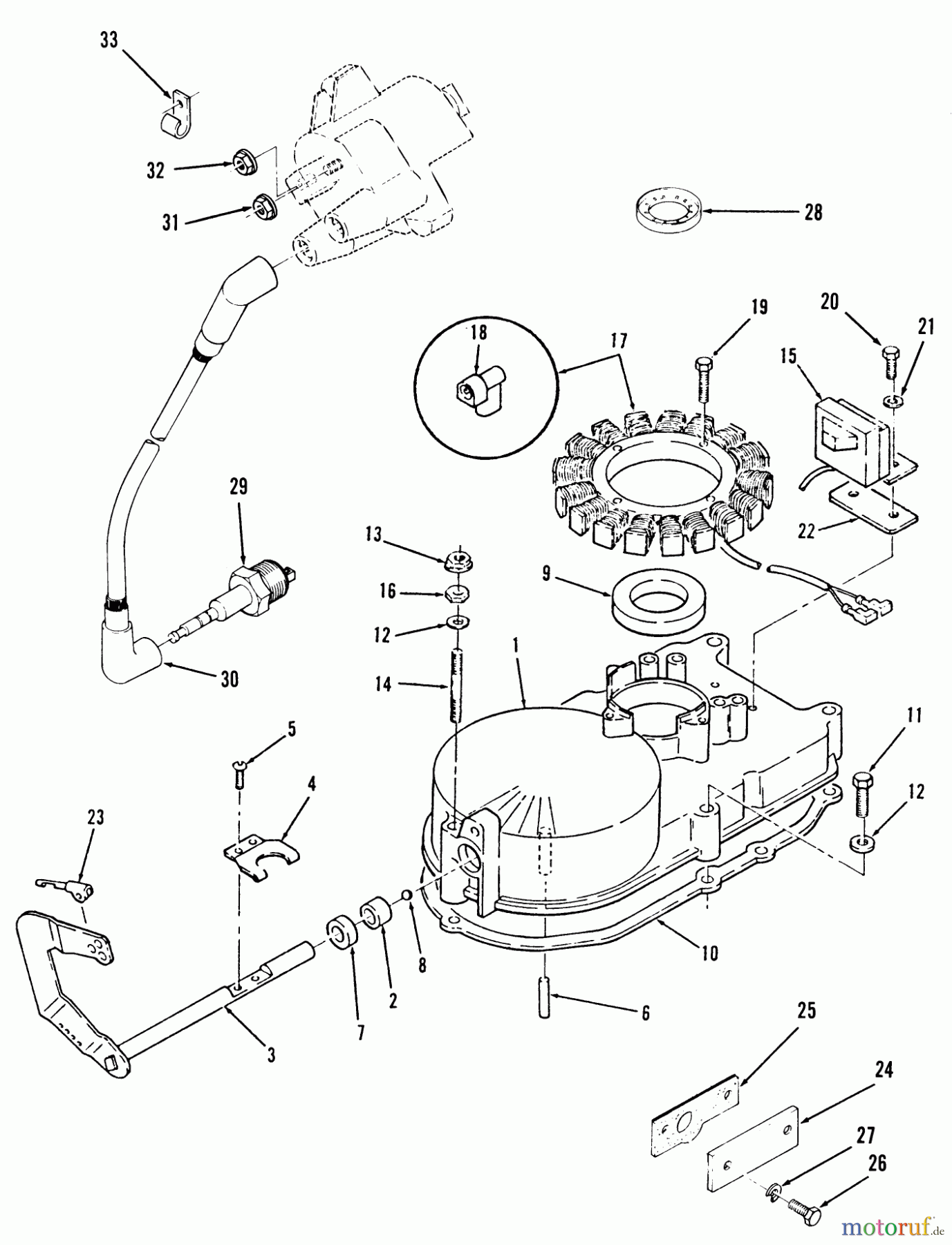 Toro Neu Mowers, Zero-Turn Y1-16OE01 (616-Z) - Toro 616-Z Tractor, 1989 SECTION 9-GEARCASE AND IGNITION