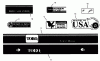 Toro Y1-16OE04 (616-Z) - 616-Z Tractor, 1992 (2000001-2999999) Ersatzteile DECALS #2