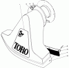 Toro 62923 - 5 hp Lawn Vacuum, 1984 (4000001-4999999) Ersatzteile SNOUT ASSEMBLY (MODELS 62912 & 62923)