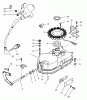 Toro Y1-16OEE4 (616-Z) - 616-Z Tractor, 1992 (2000001-2999999) Ersatzteile GEARCASE & IGNITION ASSEMBLY