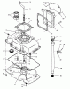 Toro Y1-16OEE4 (616-Z) - 616-Z Tractor, 1992 (2000001-2999999) Ersatzteile OIL BASE & FILL TUBE ASSEMBLY