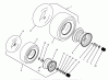 Toro Y1-16OEE4 (616-Z) - 616-Z Tractor, 1992 (2000001-2999999) Ersatzteile WHEELS & TIRES ASSEMBLY