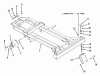 Toro Z1-18KE02 (718-Z) - 718-Z Tractor, 1987 Ersatzteile FRAME, REAR HUB AND FRONT WHEEL FORK