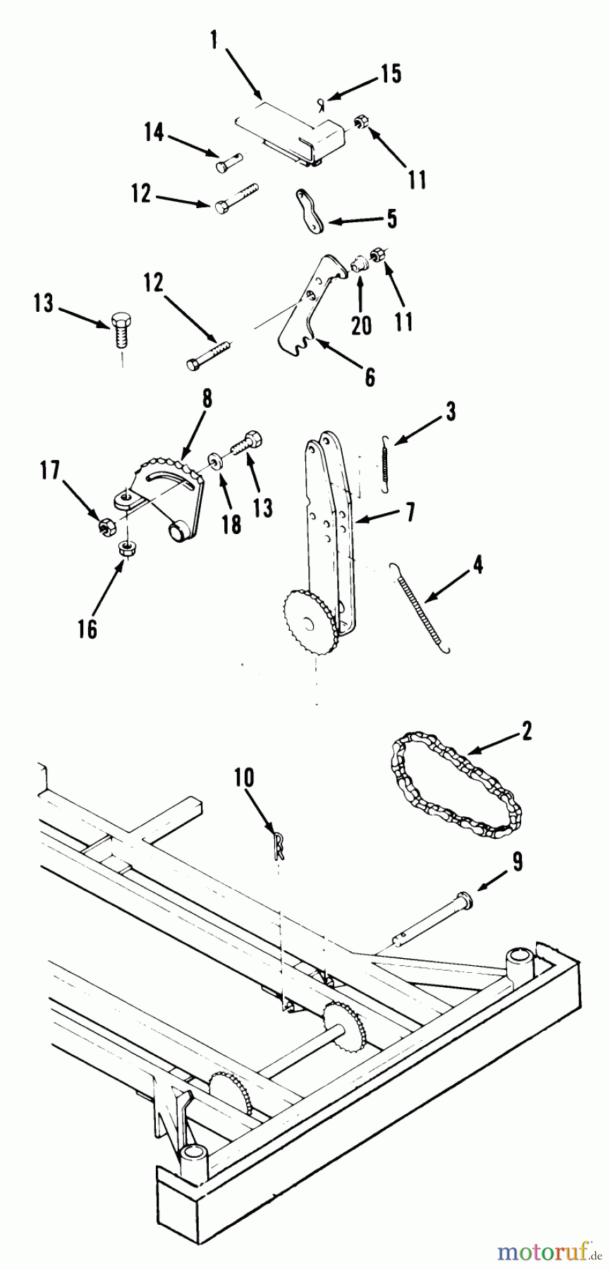 Toro Neu Mowers, Zero-Turn Z1-20KE01 (720-Z) - Toro 720-Z Tractor, 1987 MOWER HEIGHT CONTROL