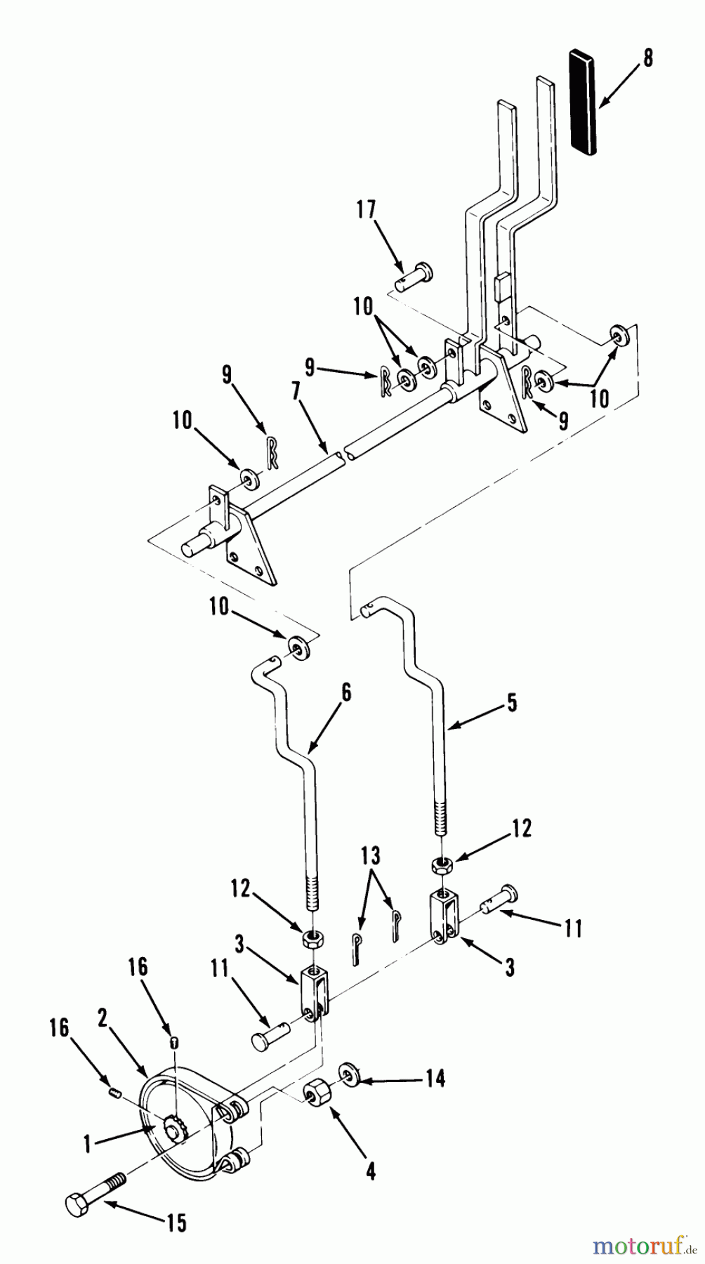 Toro Neu Mowers, Zero-Turn Z1-18KE02 (718-Z) - Toro 718-Z Tractor, 1987 PARKING BRAKE