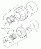 Toro Z1-18KE02 (718-Z) - 718-Z Tractor, 1987 Ersatzteile WHEELS AND TIRES