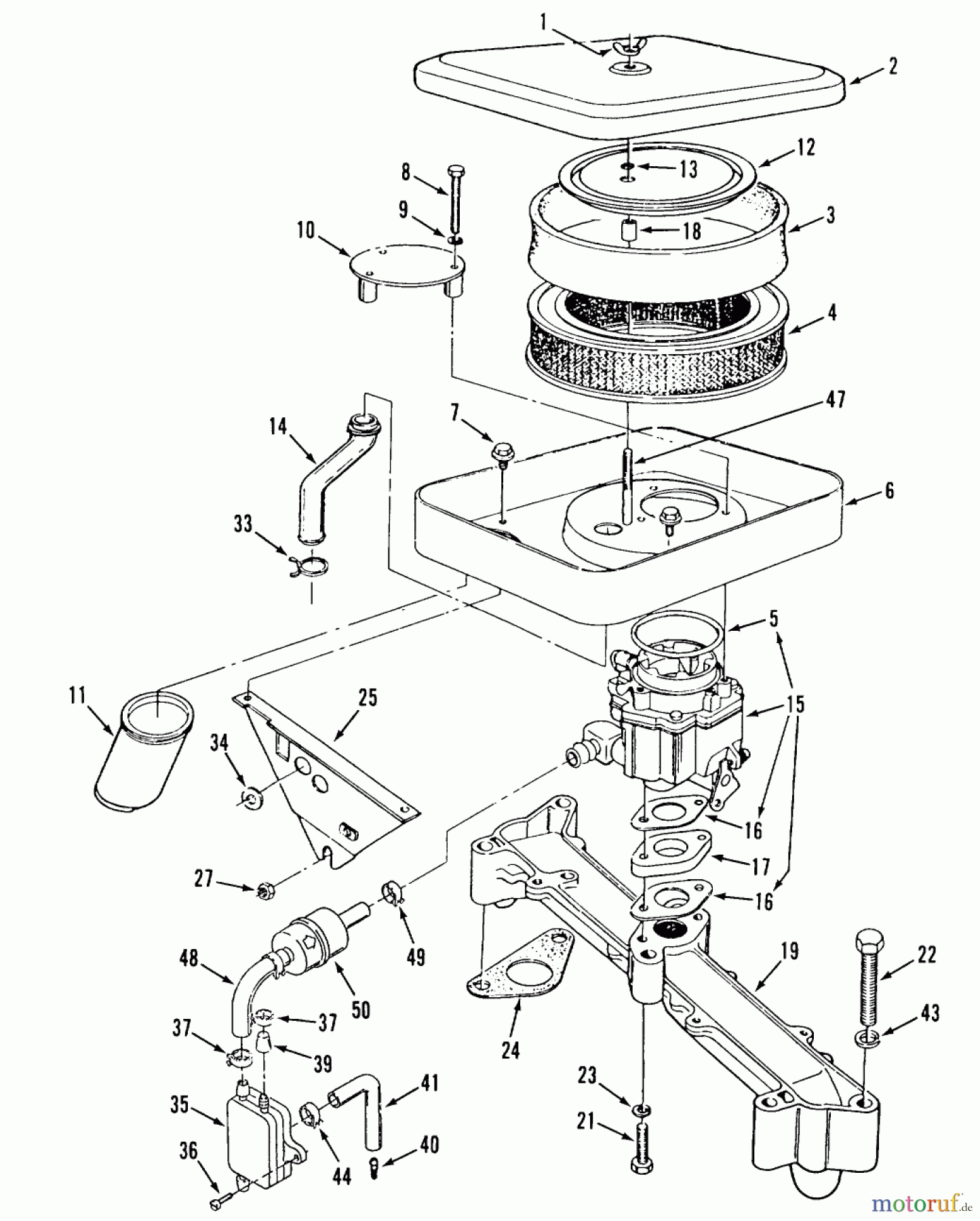 Toro Neu Mowers, Zero-Turn Z1-24OE01 (724-Z) - Toro 724-Z Tractor, 1988 SECTION 3-AIR CLEANER AND FUEL SYSTEH