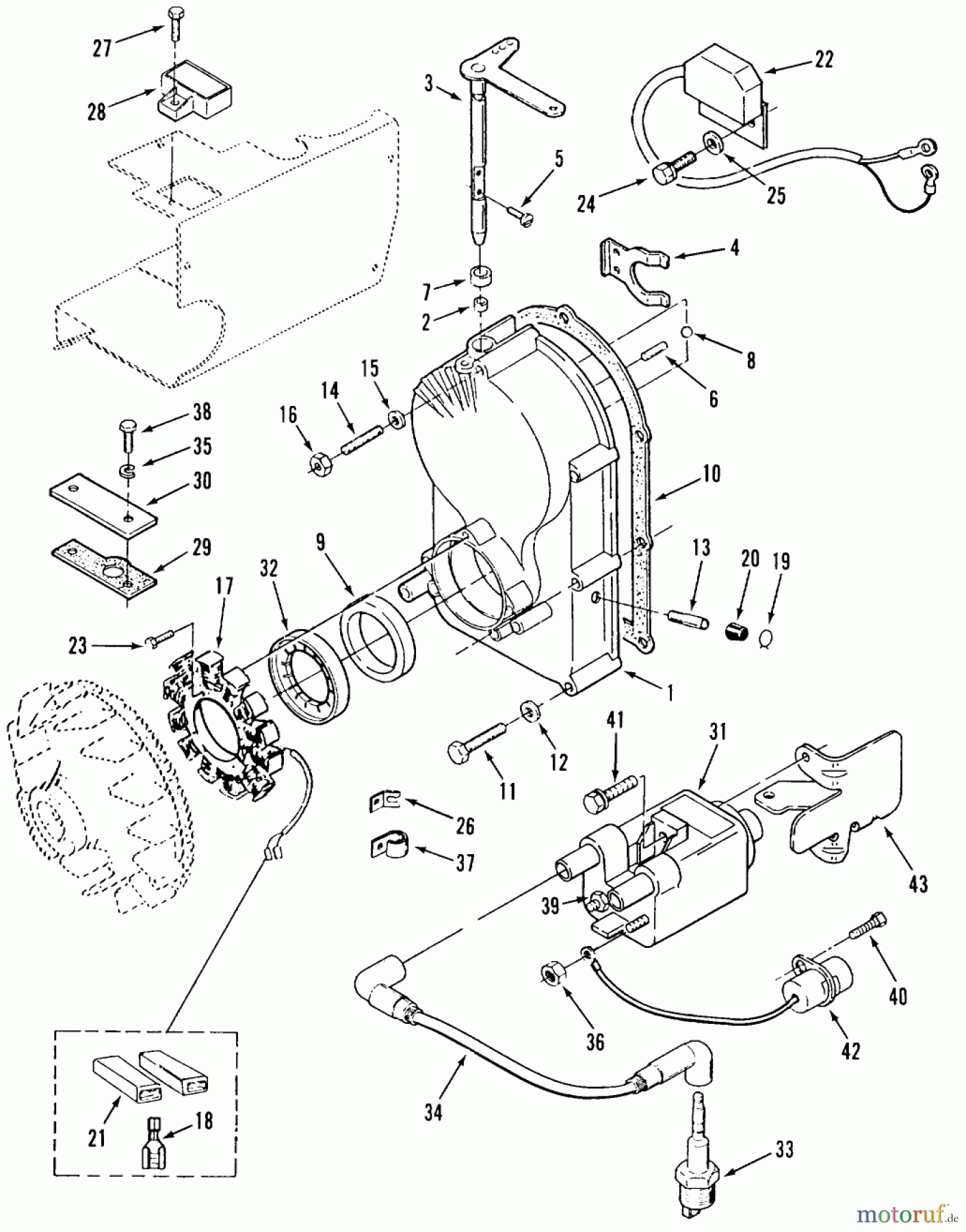  Toro Neu Mowers, Zero-Turn Z1-24OE01 (724-Z) - Toro 724-Z Tractor, 1988 SECTION 3-GEARCASE AND IGNITION CONTROLS