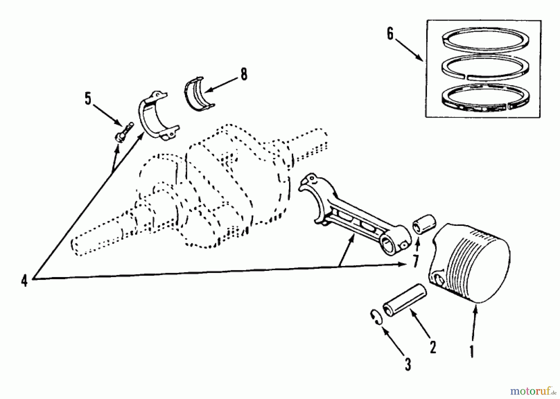 Toro Neu Mowers, Zero-Turn Z1-24OE01 (724-Z) - Toro 724-Z Tractor, 1988 SECTION 3-PISTON AND ROD