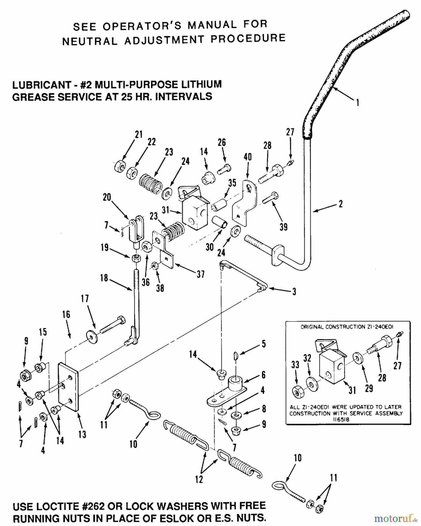 Toro Neu Mowers, Zero-Turn Z1-24OE02 (724-Z) - Toro 724-Z Tractor, 1989 SECTION 5-TRANSMISSION DRIVE LINKAGE
