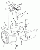 Toro Z1-24OE03 (724-Z) - 724-Z Tractor, 1990 Ersatzteile BLOWER HOUSING AND GOVERNOR