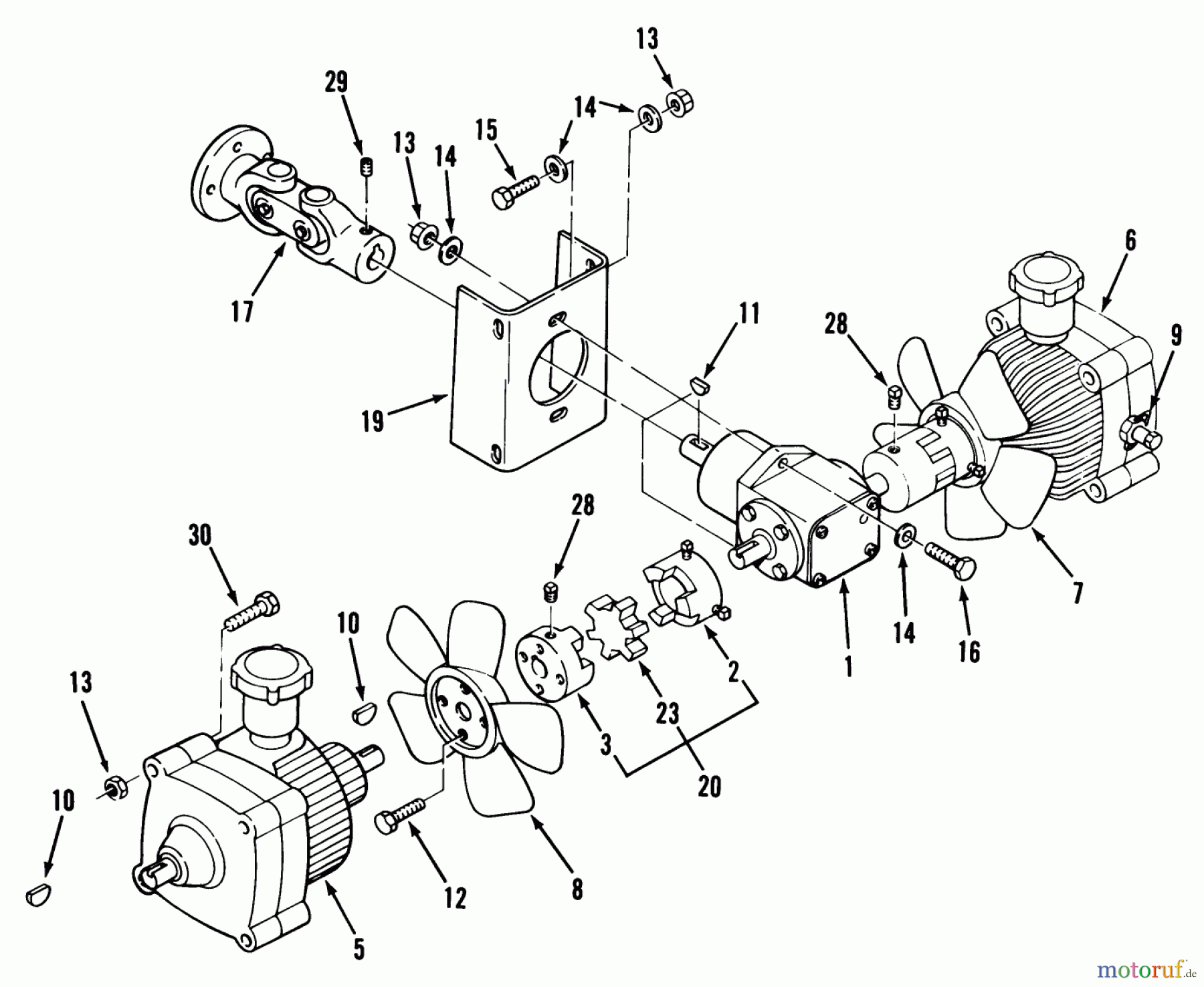 Toro Neu Mowers, Zero-Turn Z1-24OE03 (724-Z) - Toro 724-Z Tractor, 1990 TRANSMISSION DRIVE #2