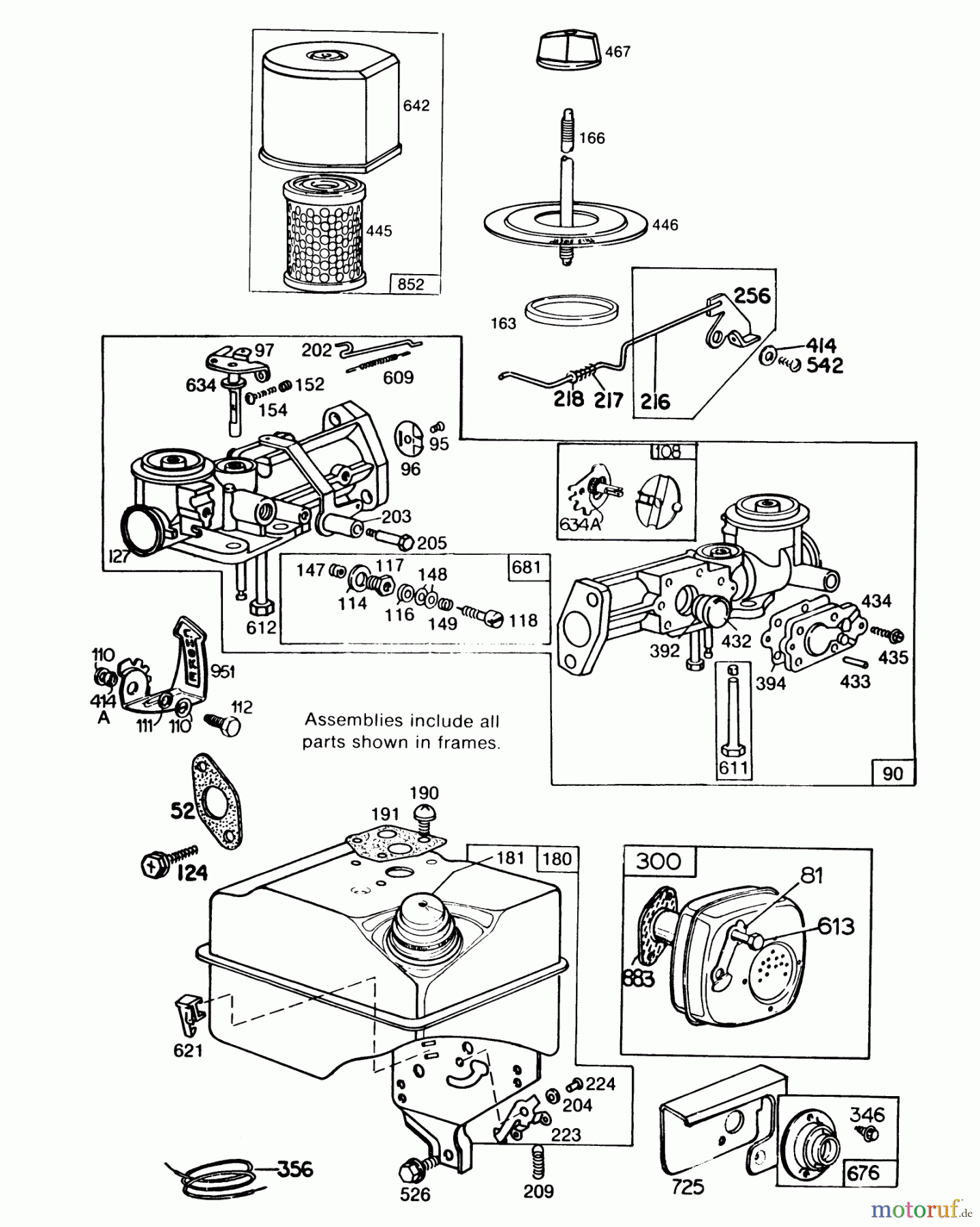 Toro Neu Blowers/Vacuums/Chippers/Shredders 62912 - Toro 5 hp Lawn Vacuum, 1986 (6000001-6999999) ENGINE BRIGGS & STRATTON MODEL NO. 130202-1640-01 #2