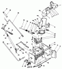 Toro 06-42ST07 - 42" Snowthrower, 1991 (1000001-1999999) Ersatzteile CONTROL & CHUTE ASSEMBLY