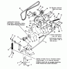 Toro 06-44SC01 - 44" Two Stage Snowthrower, 1992 (2000001-2999999) Ersatzteile GEAR CASE AND BELT ASSEMBLY