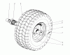 Toro 31820 (832) - 832 Snowthrower, 1972 (200001-299999) Ersatzteile WHEEL ASSEMBLY