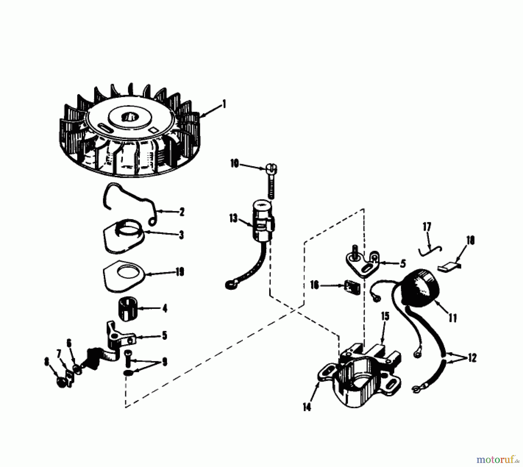 Toro Neu Snow Blowers/Snow Throwers Seite 1 31301 - Toro Snowhound, 1968 (8000001-8999999) MAGNETO NO. 610690A