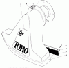 Toro 62912 - 5 hp Lawn Vacuum, 1988 (8000001-8999999) Ersatzteile SNOUT ASSEMBLY (MODELS 62912 & 62923)