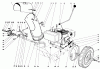 Toro 31302 - Snowhound, 1972 (2000001-2999999) Ersatzteile ENGINE AND DRIVE ASSEMBLY