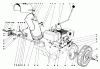 Toro 31303 - Snowhound, 1973 (3000001-3999999) Ersatzteile ENGINE AND DRIVE ASSEMBLY