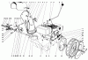 Toro 31304 - Snowhound, 1974 (4000001-4999999) Ersatzteile ENGINE AND DRIVE ASSEMBLY