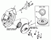 Toro 31411 - Snow Pup, 1969 (9000001-9999999) Ersatzteile SHROUD AND REWIND STARTER MODEL NO. 590398B