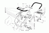 Toro 31411 - Snow Pup, 1971 (1000001-1999999) Ersatzteile UPPER MAIN FRAME