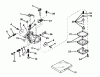 Toro 31502 - Snow Pup, 1972 (2000001-2999999) Ersatzteile CARBURETOR MODEL NO. 631394