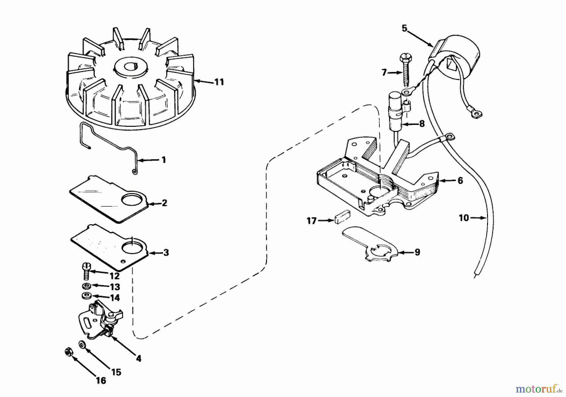 Toro Neu Snow Blowers/Snow Throwers Seite 1 31412 - Toro Snow Pup, 1972 (2000001-2999999) MAGNETO MODEL NO. 610659