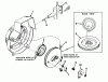 Toro 31502 - Snow Pup, 1972 (2000001-2999999) Ersatzteile SHROUD AND REWIND STARTER MODEL NO. 590398B