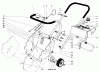 Toro 31502 - Snow Pup, 1972 (2000001-2999999) Ersatzteile UPPER MAIN FRAME