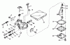 Toro 31502 - Snow Pup, 1975 (5000001-5999999) Ersatzteile CARBURETOR NO. 631654B