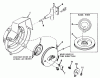 Toro 31502 - Snow Pup, 1975 (5000001-5999999) Ersatzteile SHROUD AND REWIND STARTER NO. 590398B