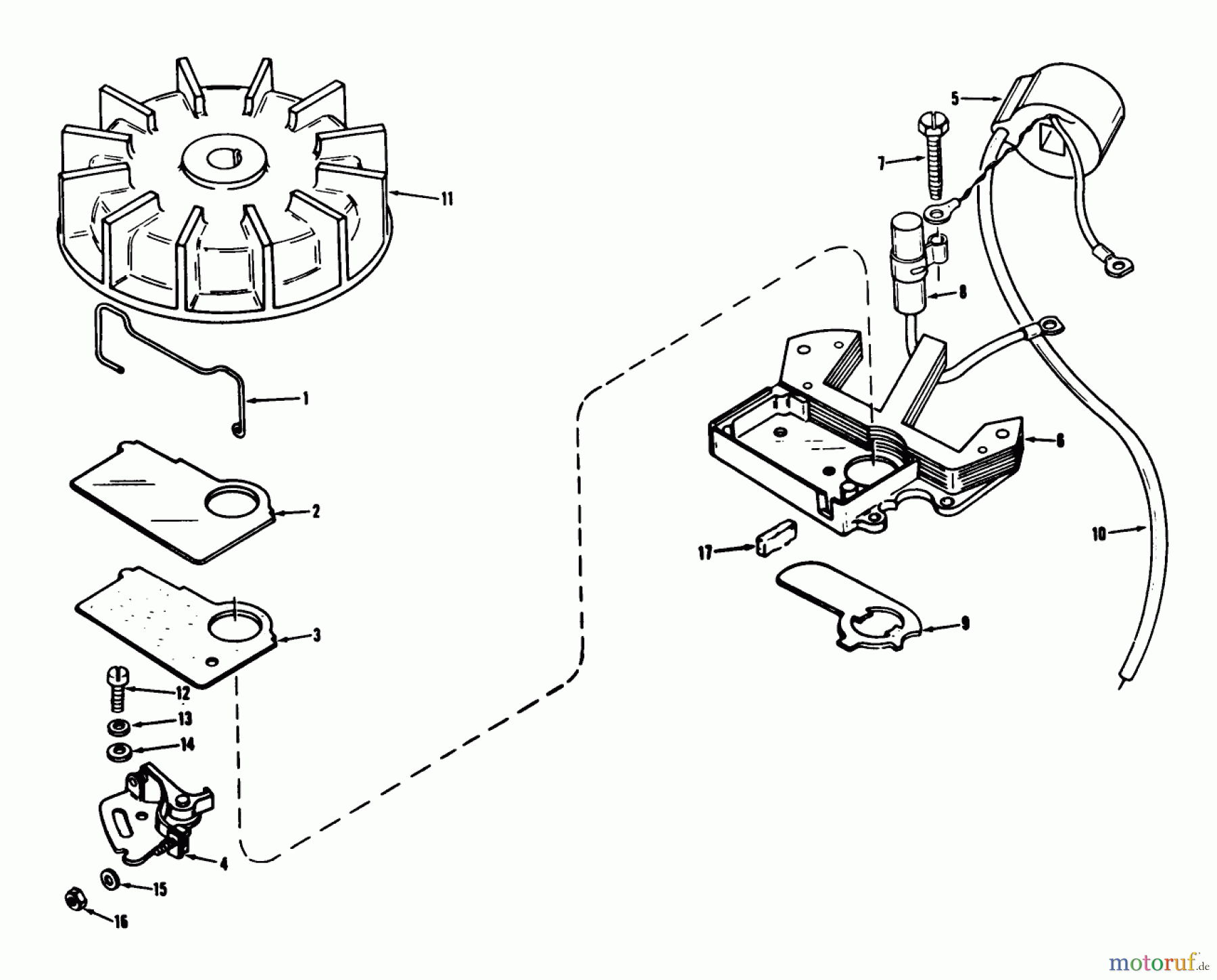 Toro Neu Snow Blowers/Snow Throwers Seite 1 31506 - Toro Snowmaster, 1976 (6000001-6999999) MAGNETO NO. 610659