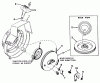 Toro 31506 - Snowmaster, 1977 (7000001-7999999) Ersatzteile SHROUD AND REWIND STARTER NO. 590464A