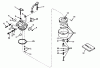 Toro 31677 (724) - 724 Snowthrower, 1975 (5000001-5999999) Ersatzteile CARBURETOR NO. 631704 (5 H.P. SNOWTHROWER MODEL NO. 31625