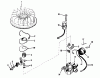 Toro 31626 (526) - 526 Snowthrower, 1971 (1000001-1999999) Ersatzteile MAGNETO ASSEMBLY MODEL NO. 610694A