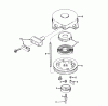 Toro 31626 (526) - 526 Snowthrower, 1971 (1000001-1999999) Ersatzteile STARTER ASSEMBLY MODEL NO. 590420