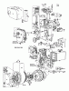 Toro 31832 (832) - 832 Snowthrower, 1971 (1000001-1999999) Ersatzteile 8 HP ENGINE NO. 190402, TYPE 0180-01 SNOWTHROWER MODEL NO. 31832
