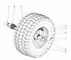 Toro 31832 (832) - 832 Snowthrower, 1971 (1000001-1999999) Ersatzteile WHEEL ASSEMBLY