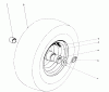 Toro 31823 (832) - 832 Snowthrower, 1977 (7000001-7999999) Ersatzteile WHEEL ASSEMBLY