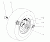Toro 31995 (1032) - 1032 Snowthrower, 1975 (5000001-5999999) Ersatzteile WHEEL ASSEMBLY
