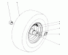 Toro 31995 (1032) - 1032 Snowthrower, 1977 (7000001-7999999) Ersatzteile WHEEL ASSEMBLY